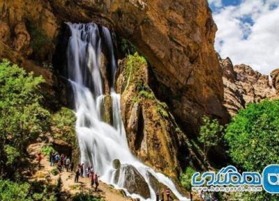 آبشارآب سفید الیگودرز ، عروس زیبای آبشارهای ایران